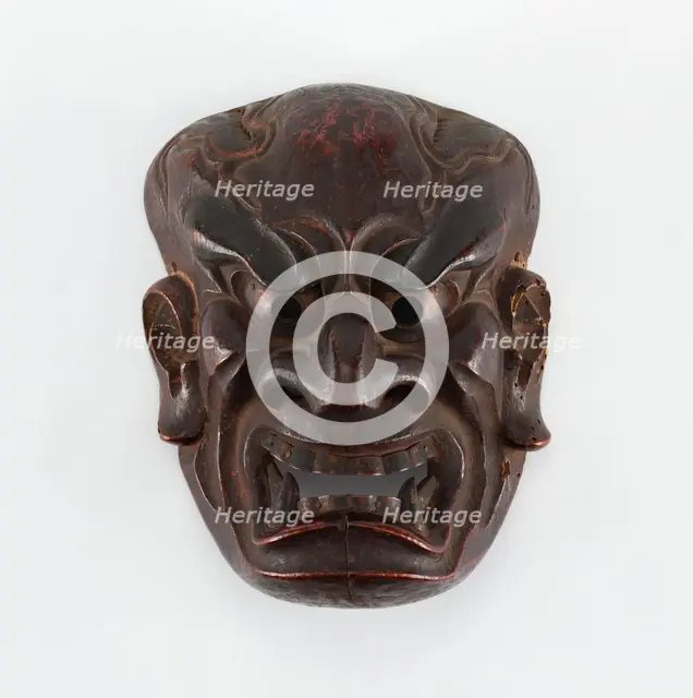 Mask for Noh performance, Muromachi period, 1333-1573. Creator: Unknown.