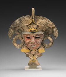 Mask from an Incense Burner Portraying the Old Deity of Fire, A.D. 450/750. Creator: Unknown