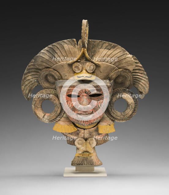 Mask from an Incense Burner Portraying the Old Deity of Fire, A.D. 450/750. Creator: Unknown.