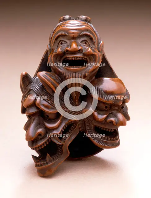Mask Group, First half of 19th century. Creator: Naito Toyomasa.