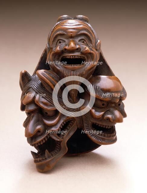 Mask Group, First half of 19th century. Creator: Naito Toyomasa.