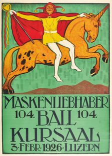 Mask Lovers Ball, Kursaal Lucerne, 1926. Creator: Lienert, Rudolf (1873-1950)