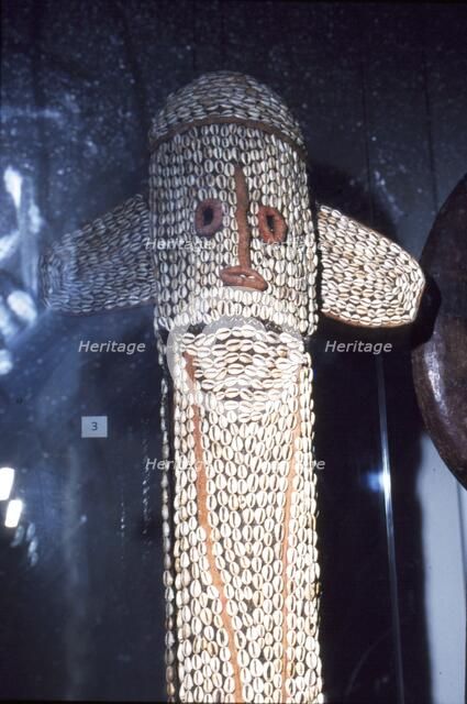 Mask of wood and metal, Bamana People, Mali, 20th century.  Artist: Unknown.