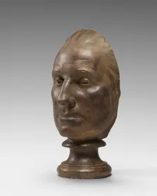 Mask of George Washington, model 1785, cast possibly by 1849. Creator: Unknown