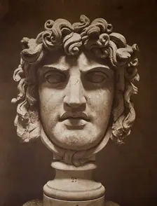 Mask of Medusa (Masque de Méduse), 1862. Creator: Adolphe Braun