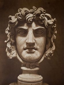 Mask of Medusa (Masque de Méduse), 1862. Creator: Adolphe Braun