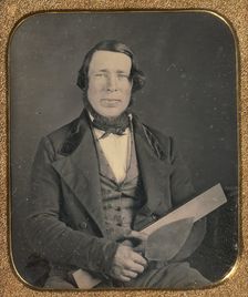 Mason Holding a Trowel, 1850s. Creator: Unknown