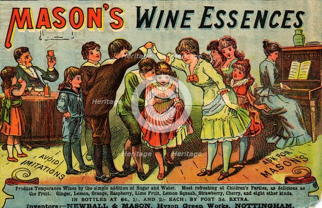Mason's Wine Essences, 19th century Artist: Unknown