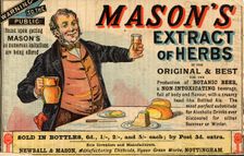 Mason’s Extract of Herbs, 19th century