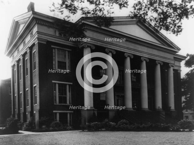 Masonic Female Institute, Talladega, Talladega County, Alabama façade..., between 1927 and 1943. Creator: Frances Benjamin Johnston.