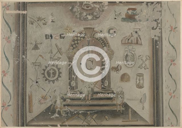 Masonic Picture, c. 1939. Creator: Martin Partyka.