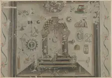 Masonic Picture, c. 1939. Creator: Martin Partyka