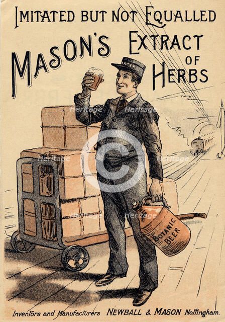 Mason’s Extract of Herbs, 19th century. Artist: Unknown