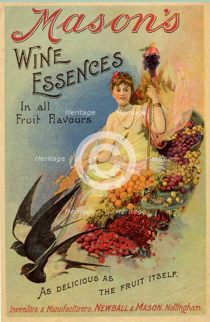 Mason’s Wine Essences, 1900. Artist: Unknown