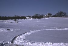 Massachusetts farm, possibly around Brockton, Mass., ca. 1940. Creator: Jack Delano