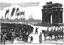 Massacre At Narva Gate in St. Petersburg, before 1925. Artist: Anonymous