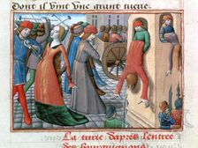 Massacre of the Armagnacs by the Bourguignons, Paris, 1418, (1484)