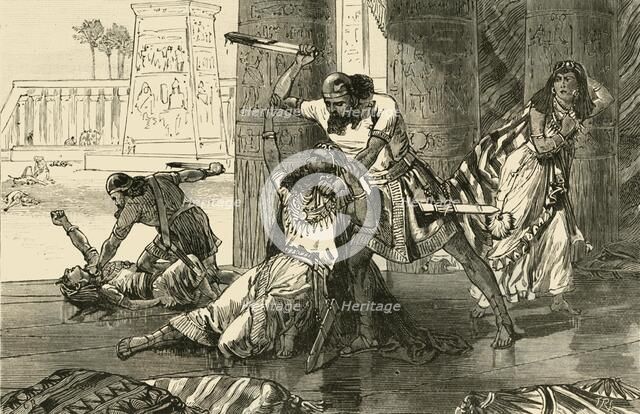 'Massacre of the Hivites by Simeon and Levi', 1890.   Creator: Unknown.