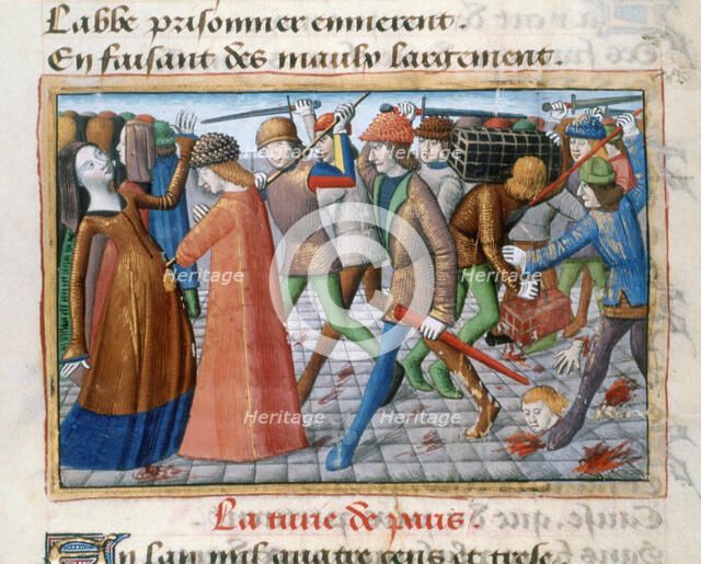 Massacre of the inhabitants of Paris, May 1413, (1484). Artist: Unknown