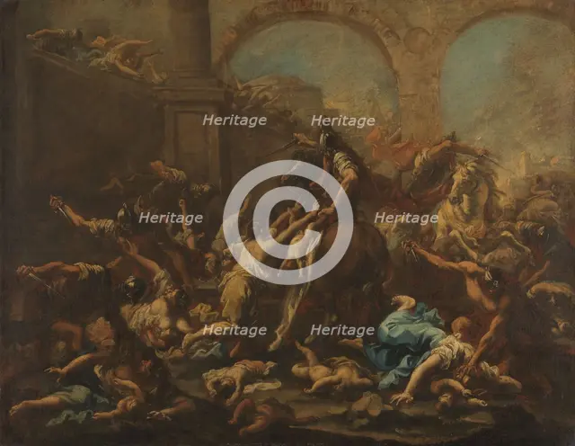 Massacre of the Innocents, 1715-1740. Creator: Alessandro Magnasco.