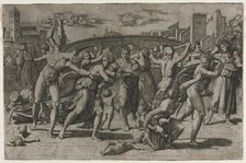 Massacre of the Innocents without the Fir Tree, ca. 1513-15. Creator: Marcantonio Raimondi (Italian, 1470/82-1527/34)