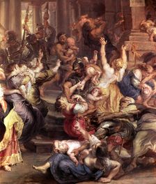 Massacre of the Innocents detail of an oil painting by Peter Paul Rubens