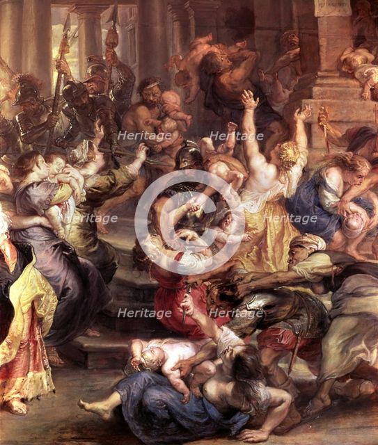  'Massacre of the Innocents', detail of an oil painting by Peter Paul Rubens.