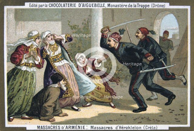 Massacres of Heraklion (Crete), 1895. Artist: Unknown