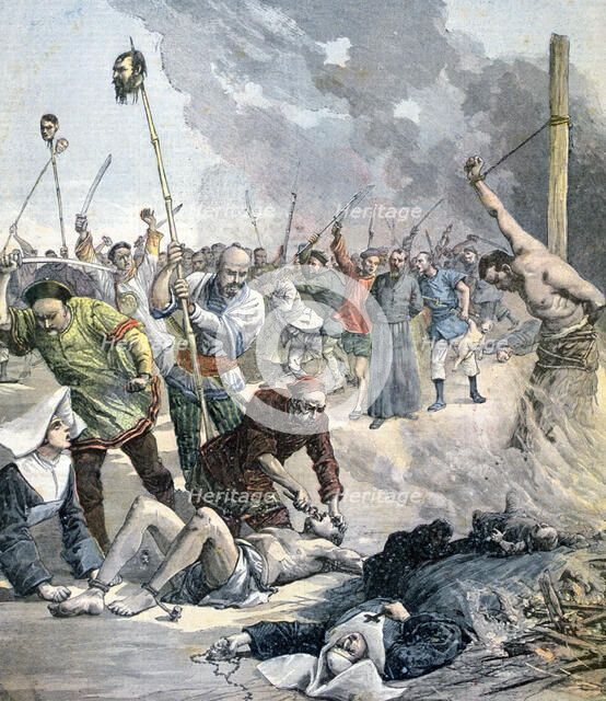 Massacres in China, 1891. Artist: Henri Meyer