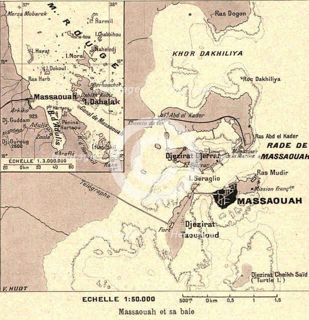 ''Massaouah et sa baie; Le Nord-Est Africain', 1914. Creator: Unknown.