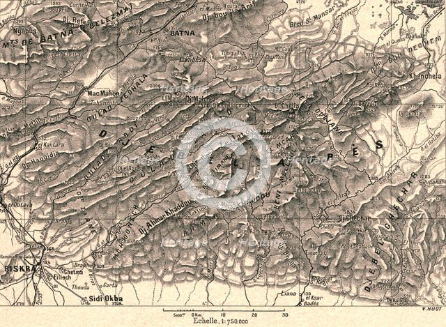 ''Massif de l' Aures; Afrique du nord', 1914. Creator: Unknown.