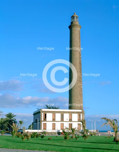 Maspalomas Lighthouse, Gran Canaria, Canary Islands. Creator: Peter Thompson.