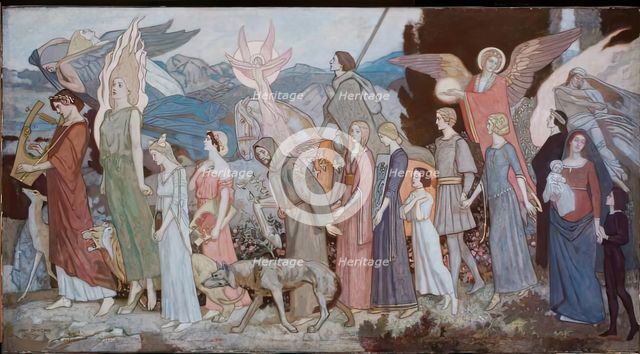 Masque of Love, 1900-1924. Creator: John Duncan.