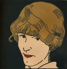 Masque Aux Cheveux D'Or. 1912. Artist: Jean-Emile Laboureur