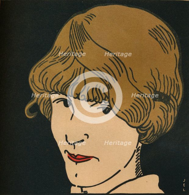 'Masque Aux Cheveux D'Or.', 1912. Artist: Jean-Emile Laboureur.
