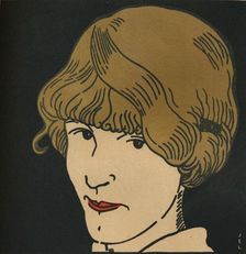 Masque Aux Cheveux D'Or. 1912. Artist: Jean-Emile Laboureur