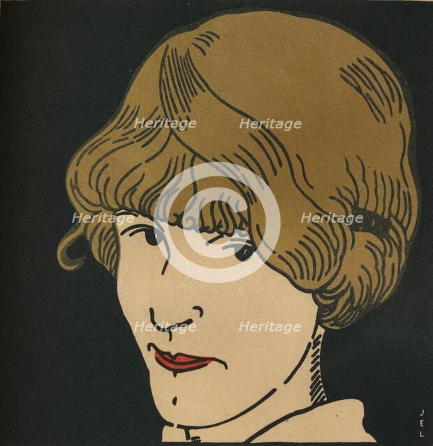 'Masque Aux Cheveux D'Or.', 1912. Artist: Jean-Emile Laboureur.