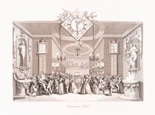 Masquerade Ticket 18th century. Creator: Unknown
