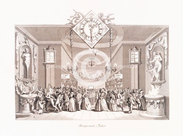 'Masquerade Ticket', 18th century. Creator: Unknown.