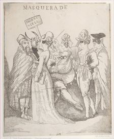 Masquerade, [August 30, 1811], copy after., [August 30, 1811], copy after. Creator: Unknown