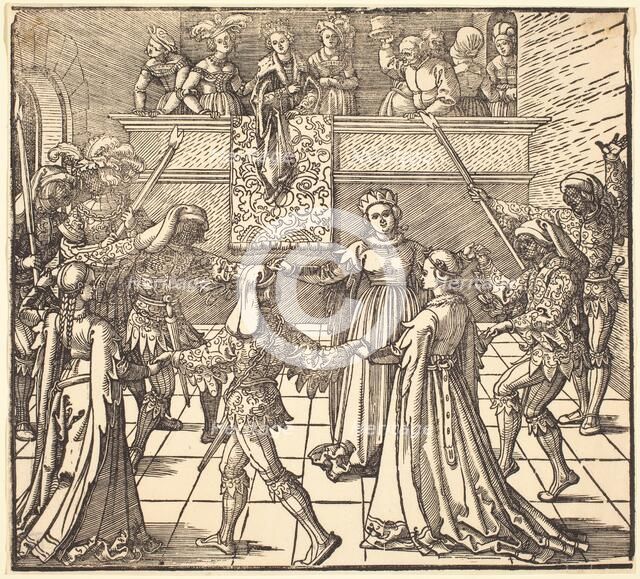 Masquerade Dance with Torches, c. 1516. Creator: Albrecht Durer.