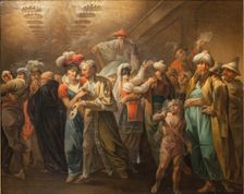 Masquerade. Intermedium; Holberg Gallery. Scenes from Ludvig Holberg's comedies, 1813. Creator: Christian August Lorentzen