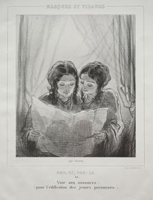 Masques et Visages. Creator: Paul Gavarni (French, 1804-1866)