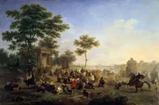 Mass in the country around Rome late 18th/early 19th century. Artist: Nicolas Antoine Taunay