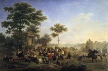 Mass in the country around Rome late 18th/early 19th century. Artist: Nicolas Antoine Taunay