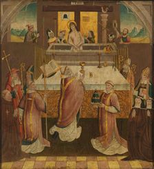 Mass of Saint Gregory, c.1500. Creator: Anon