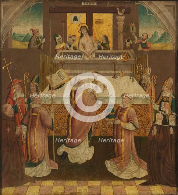 Mass of Saint Gregory, c.1500. Creator: Anon.