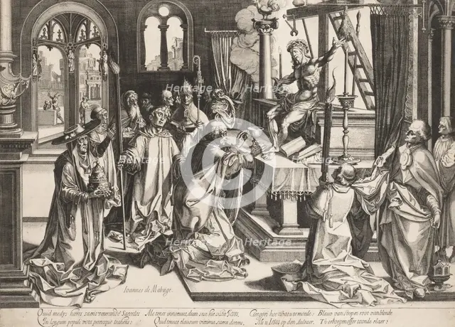 Mass of St. Gregory. Creator: Simon Wynhoutsz Frisius.