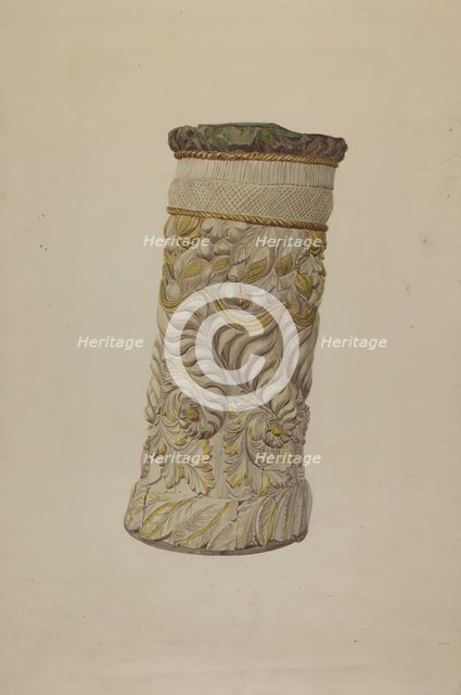 Mast Sheath, c. 1937. Creator: Lucille Chabot.