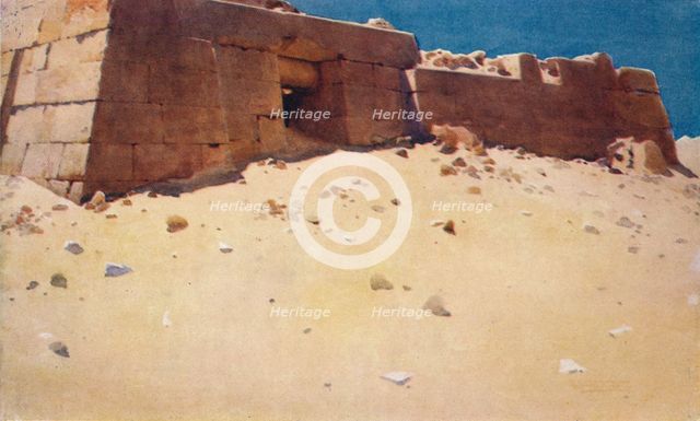 'Mastaba Below the Second Pyramid', c1880, (1904). Artist: Robert George Talbot Kelly.